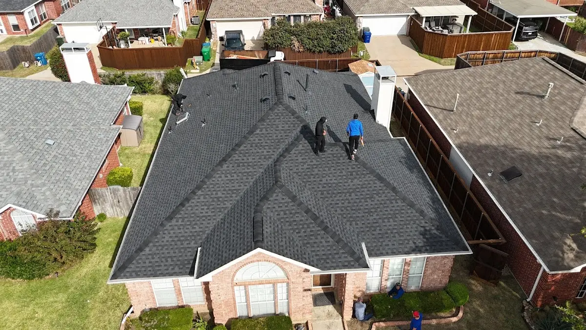 Commercial Roofing work in progress on a Moss Point property